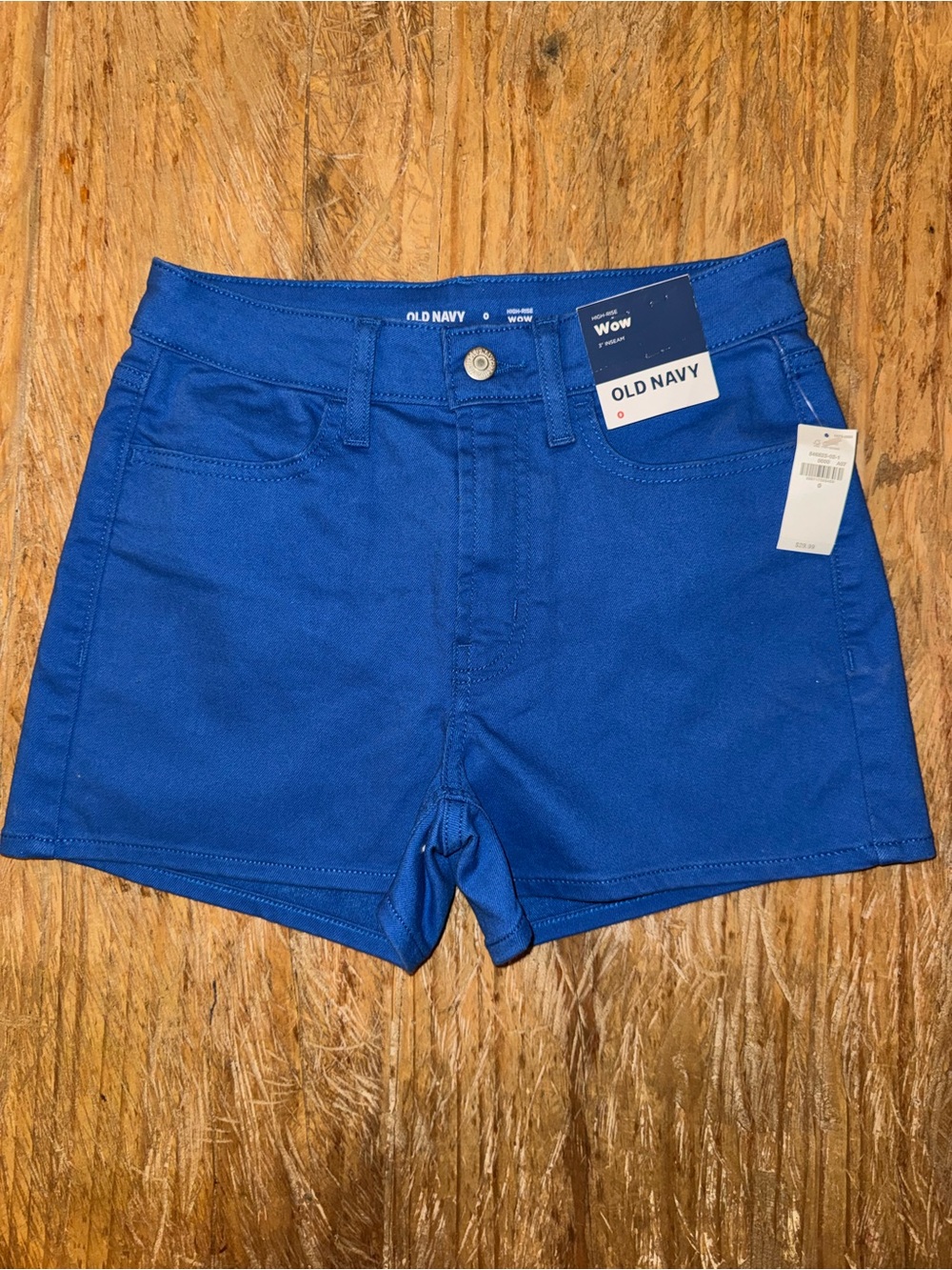 Old Navy Bright Blue Stretch Denim Shorts